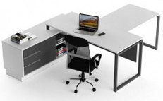 Офисный стол руководителя с приставкой Salita Promo 18 мм
